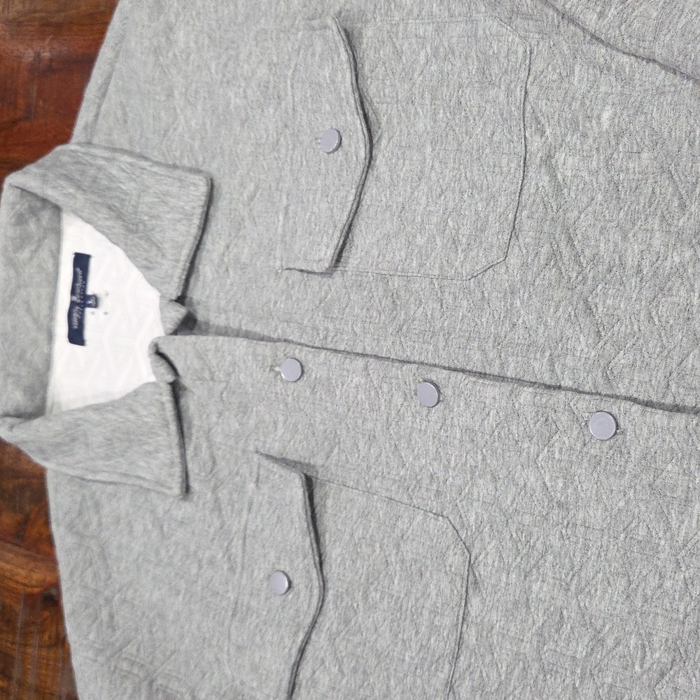 Simply Southern Gray Patterned Button Up Top Size… - image 2